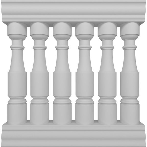 Fiberthane Hamilton Balustrade Railing Kit Style F (6 7/8